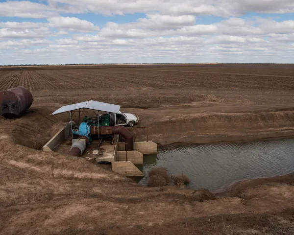 Water pump irrigation